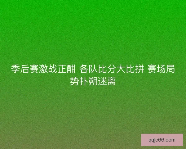 季后赛激战正酣 各队比分大比拼 赛场局势扑朔迷离